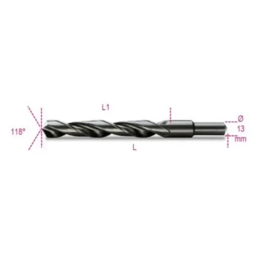 BETA 410A Series HSS Twist Drill Bit for Metal, 19mm Diameter, 198 mm Overall - 410A 19,00 product image