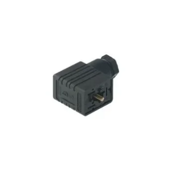 Hirschmann GML 2P+E DIN 43650 B, Female Solenoid Valve Connector, 250 V ac/dc Voltage - 933398100 GML 209 NJ GB1 black product image