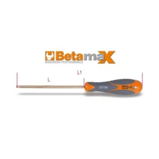 BETA Torx Screwdriver, T30 Tip, 150 mm Blade, 270 mm Overall - 1277BA TX30 product image