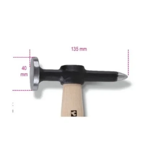 BETA Steel Claw Hammer with Wood Handle, 392g - 1353 product image