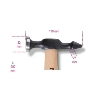 BETA Steel Claw Hammer with Wood Handle, 355g - 1359 T product image
