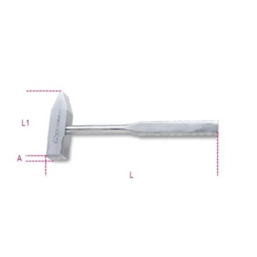 BETA Engineer's Hammer with Stainless Steel Handle, 500g - 1370INOX 500 product image