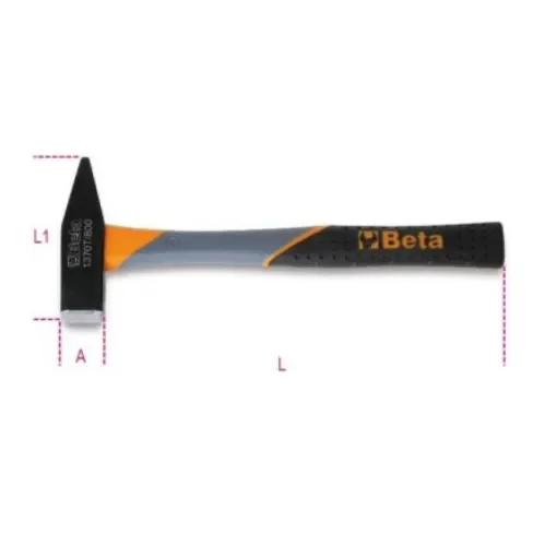 BETA Steel Mechanic's Hammer with Fibreglass Handle, 1.5kg - 1370T 1500 product image