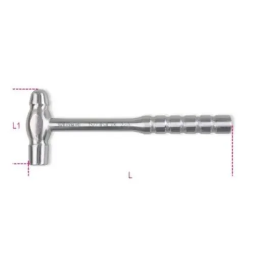 BETA Ball-Pein Hammer with Stainless Steel Handle, 230g - 1377INOX 230 product image