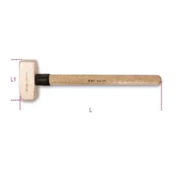 BETA Beryllium Copper Lump Hammer with Wood Handle, 2kg - 1380BA 2000 product image