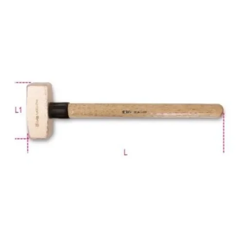 BETA Beryllium Copper Lump Hammer with Wood Handle, 2kg - 1380BA 2000 product image