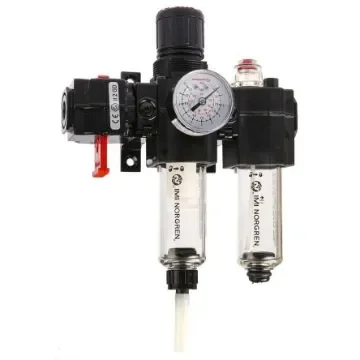 Norgren G 1/4 FRL, Automatic Drain, 40µm Filtration Size - With Pressure Gauge - BL72-201G product image