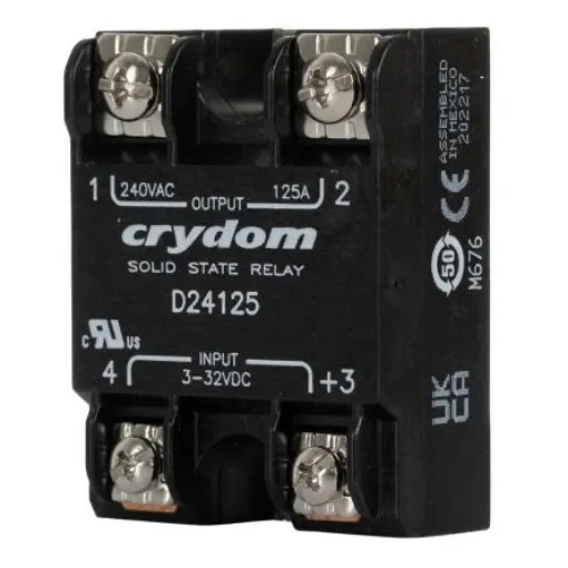Sensata Crydom SERIES 1 Series Solid State Relay, 125 A rms Load, Surface Mount, 280 V rms Load, 32 V Control - D24125 product image