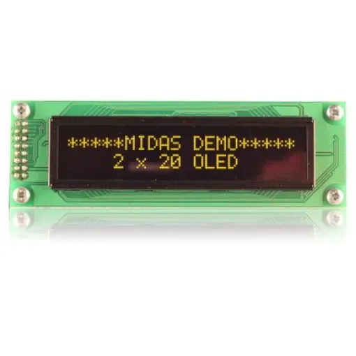 Midas Yellow OLED Display COB Parallel Interface - MCOB22005A1V-EYP product image