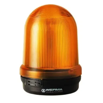 Werma 829 Series Yellow EVS Beacon, 24 V, Base Mount, LED Bulb - 829.390.55 product image