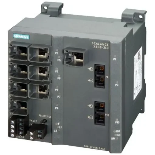 Siemens Managed 10 Port Ethernet Switch - 6GK5308-2FM10-2AA3 product image