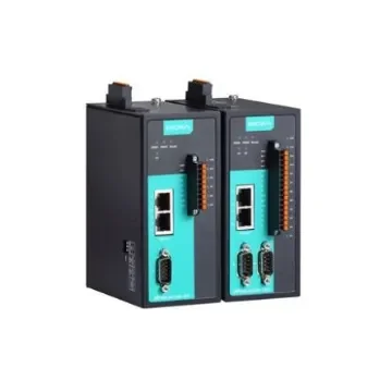 MOXA Device server, 2 Ethernet Port, 2 Serial Port, RS232, RS422, RS485 Interface, 921.6kbps Baud Rate - NPort IA5250A-6I/O product image