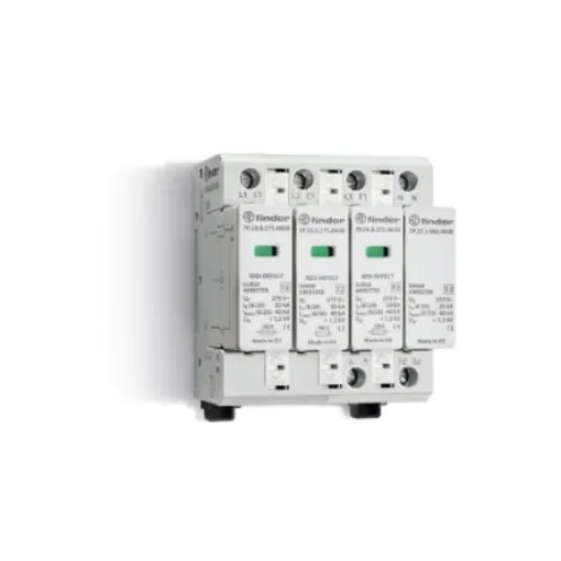 Finder 3 Phase Surge Protector, 40kA, 275V ac - 7P2482751020 product image