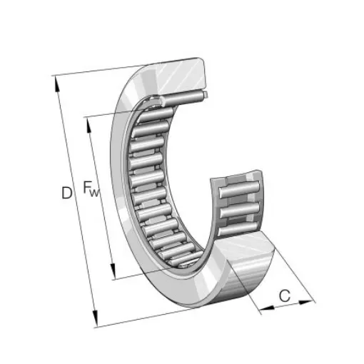 Yoke Type Track Roller Track Roller RSTO8-TV, 24mm OD product image