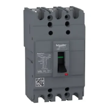 Schneider Electric, EasyPact MCCB 3P 30A, Breaking Capacity 5 kA, Fixed Mount - EZC100N3030 product image