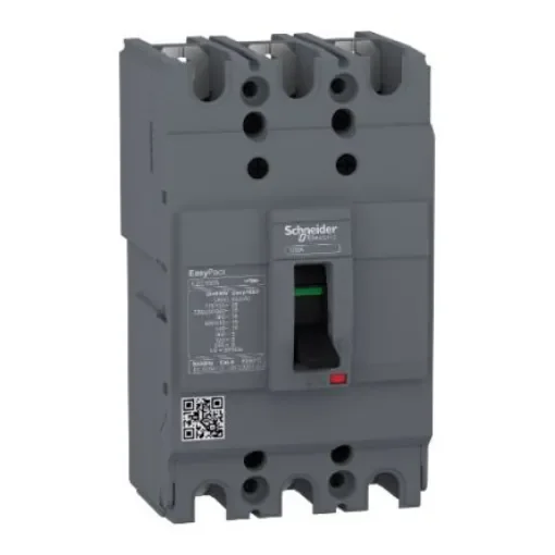 Schneider Electric, EasyPact MCCB 3P 30A, Breaking Capacity 5 kA, Fixed Mount - EZC100N3030 product image