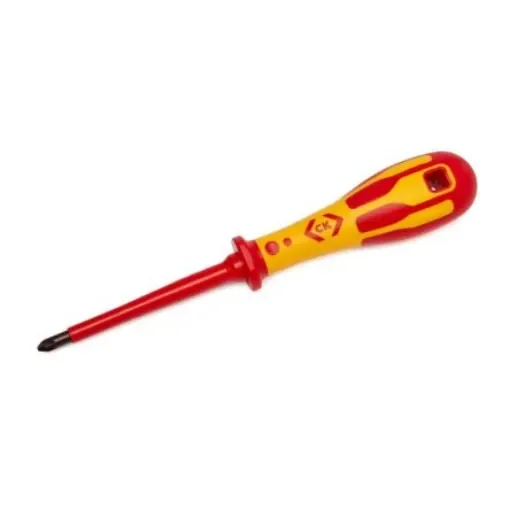 CK Phillips  Screwdriver, PZ3 Tip, 150 mm Blade, VDE/1000V, 285 mm Overall - T49143-3 product image