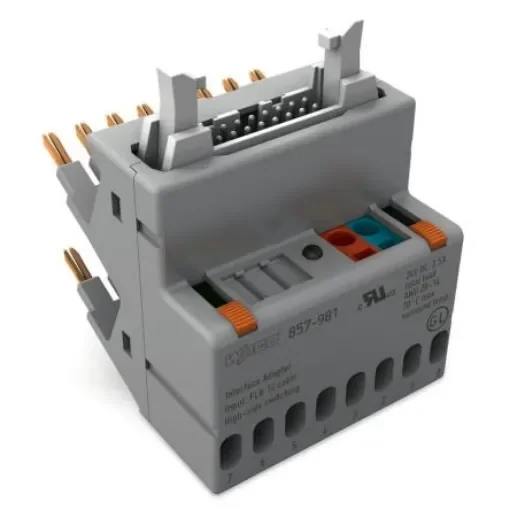 WAGO 857 Series 14-Contact Male Interface Module, DIN 41651 Connector, Pluggable to basic module, 3A - 857-981 product image