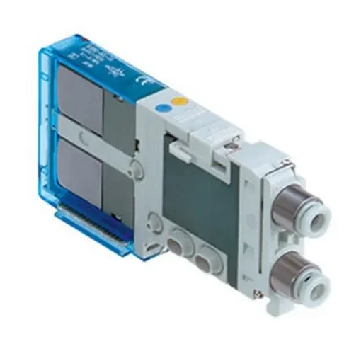 SMC SJ3000 series Manifold End Base for use with 4 Port Solenoid Valve - SJ3000-53-1A product image