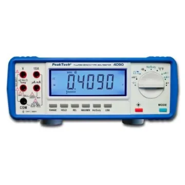 PeakTech P4090 Bench Digital Multimeter, 10A ac Max, 10A dc Max, 600V ac Max product image
