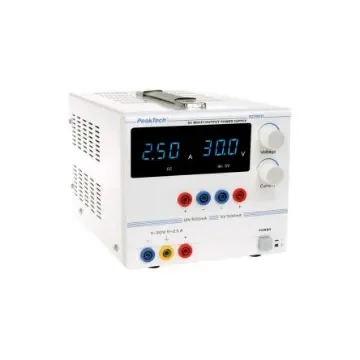 PeakTech P6035 Series Digital Laboratory Power Supply, 5 V, 12 And 32 V, 2.5A, 3-Output, 75W - P6035 D product image