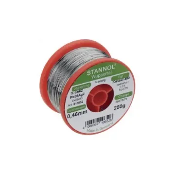 Stannol Wire, 1mm Solder, 184°C Melting Point - KRISTALL 400, 810654 product image