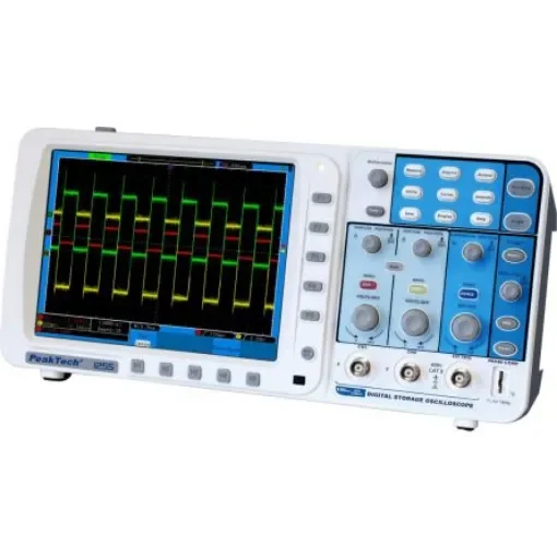 PeakTech P1255 P12 Series, 100MHz Bench Oscilloscope, 2 Digital Channels product image