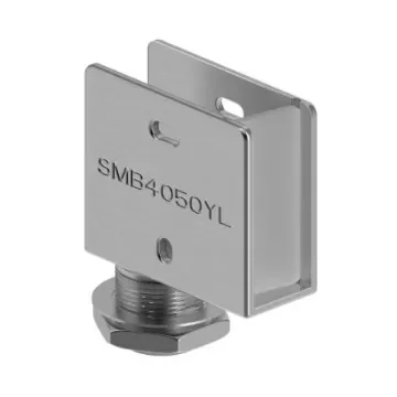 Banner, SMBF Series Standard Right Angle Bracket for Use with Coaxial Cable, RoHS Standard - SMB4050YL product image