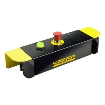 Banner 1 Button Safety Two Hand Control Switch, Black, Yellow, STBVP6 Series - STBVP6-RB1E02-T30 product image