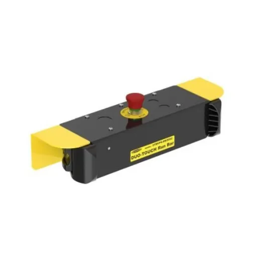 Banner 1 Button Safety Two Hand Control Switch, Black, Yellow, STBVP6 Series - STBVP6-RB2E02 product image