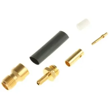 Radiall Straight 50O Cable Mount SMA Connector, Crimp, Solder Termination RG188, RG316 - R125236000W product image