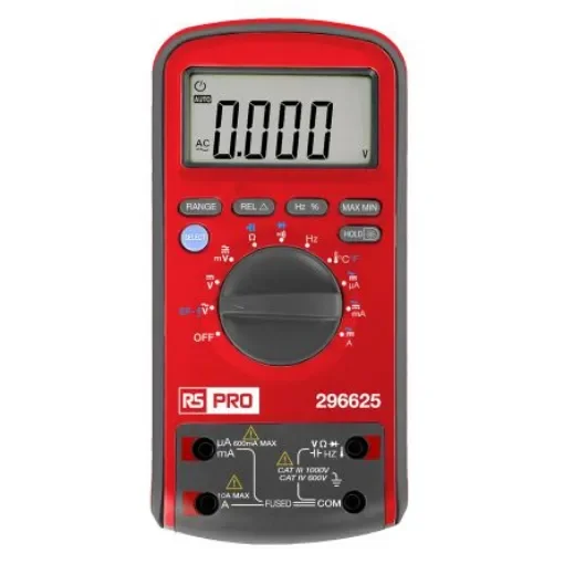 RS PRO Digital Digital Multimeter, 10A ac Max, 10A dc Max, 1000V ac Max - VA2X-VA400000000RS product image