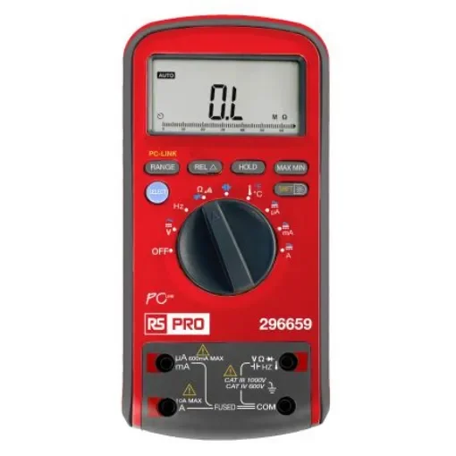 RS PRO Digital Digital Multimeter, True RMS, 10A ac Max, 10A dc Max, 1000V ac Max - VA4X-VA42RP00000RS product image