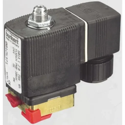 Burkert Solenoid Valve 125374, 3 port(s) , NC, 230 V ac, 1/8in product image