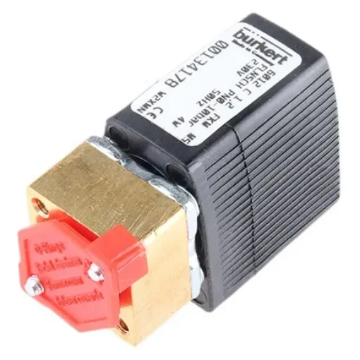 Burkert Solenoid Valve 134178, 3 port(s) , NC, 230 V ac product image