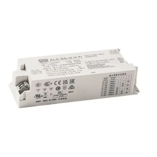 MEAN WELL LED Driver Power Supply, 48V Output, 60W Output, 1.25A Output, Constant Voltage - XLC-60-48 product image
