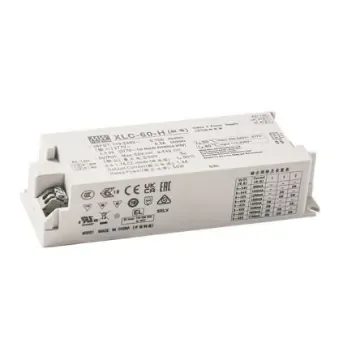 MEAN WELL LED Driver Power Supply, 60V Output, 60W Output, 1.7A Output, Constant Power Dimmable - XLC-60-H-B product image
