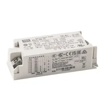 MEAN WELL LED Driver Power Supply, 60V Output, 25W Output, 1.05A Output, Constant Power Dimmable - XLC-25-H-DA2 product image