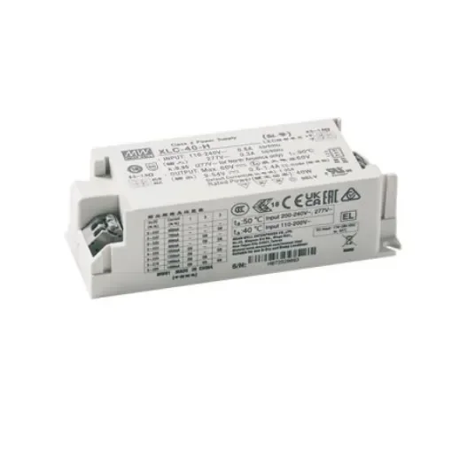 MEAN WELL LED Driver Power Supply, 60V Output, 40W Output, 1.4A Output, Constant Power Dimmable - XLC-40-H-B product image