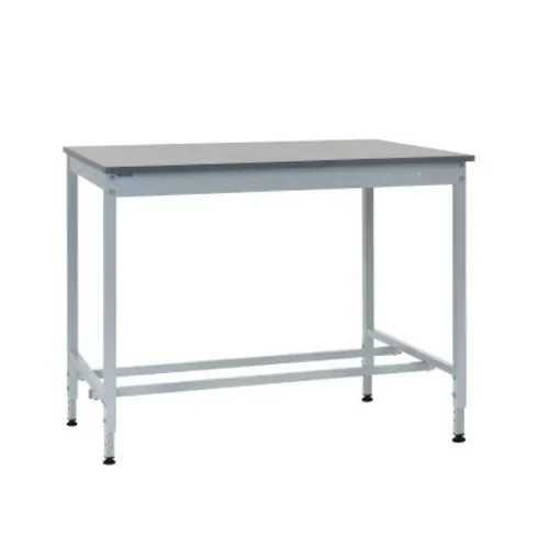 RS PRO Portable Workbench, 300kg Max Load, Adjustable Height, 750mm x 1200mm x 840mm - BQ841275PLHA product image