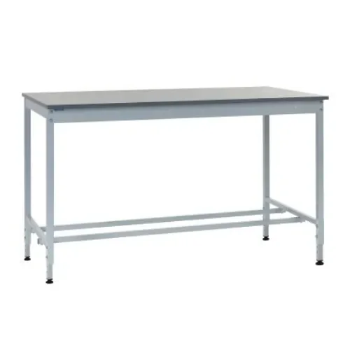 RS PRO Portable Workbench, 300kg Max Load, Adjustable Height, 600mm x 1500mm x 840mm - BQ841560PLHA product image