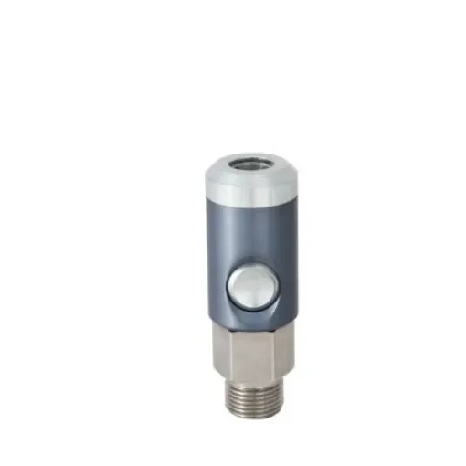 RS PRO Aluminium, Brass, Steel Male Pneumatic Quick Connect Coupling, G 1/4 Male Threaded - 023S.06 EG 13 product image