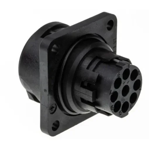 Amphenol Industrial Circular Connector, 8 + PE Contacts, Panel Mount, Socket, Male, IP65, Ecomate C16 Series - C016-10C008-0001 product image