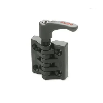Elesa PA Friction Hinge with a Fixed Pin, Screw Fixing, 96.5mm x 97.5mm x 35mm - 422334 product image