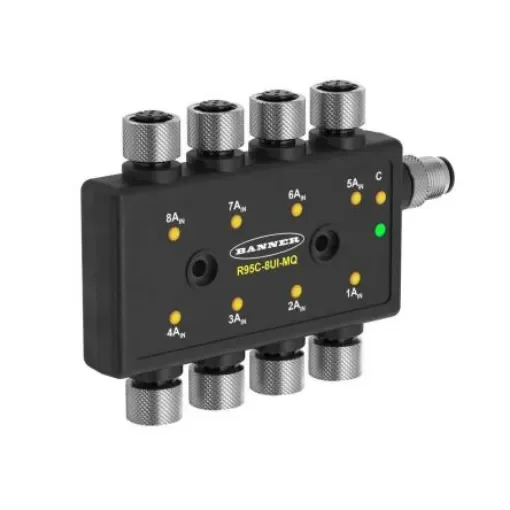 Banner R95C Series Sensor Hub, M12, 8 port - R95C-8UI-MQ product image