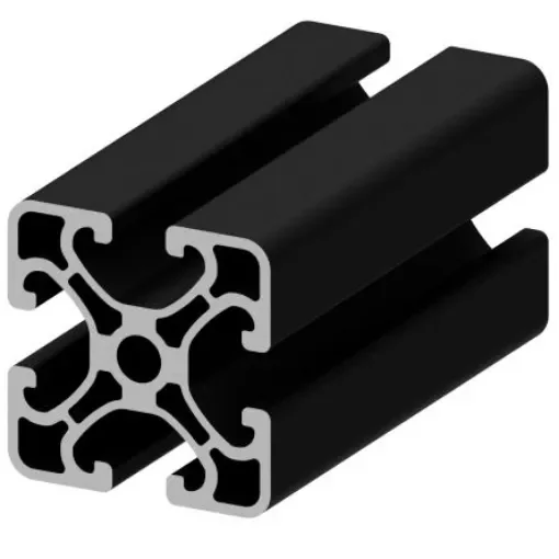 RS PRO Black Aluminium, Anodized Profile Strut, 10mm Groove, 2.4m Length, 50 X 50mm Square - I10 5050E SE SL2400RS product image