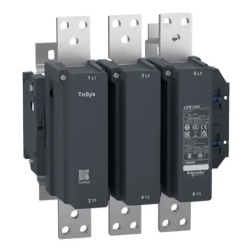 Schneider Electric TeSys LC1 Contactor, 110 V ac Coil, 3-Pole, 1.26 kA, 1650 VA, 3NO, 690 V ac - LC1F1250F7 product image
