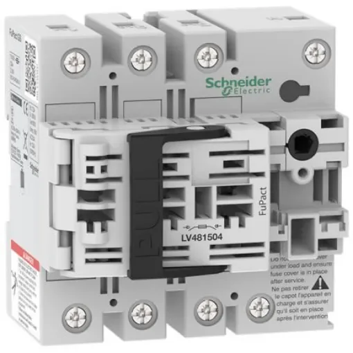 Schneider Electric Fuse Switch Disconnector, 4 Pole, 32A Max Current, 100kA Fuse Current - LV481504 product image