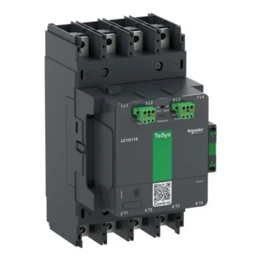 Schneider Electric TeSys LC1 Contactor, 130 V ac Coil, 4-Pole, 330 A, 8 W, 4NO, 1 kV ac - LC1G2254EHEA product image