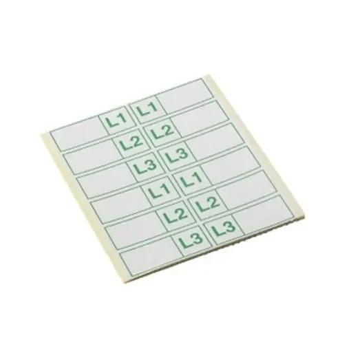 Schneider Electric Green/White Adhesive Multipurpose Label Sheet, Pack of 1EA - SEA9BNWL product image